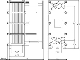 Пластинчатый разборный теплообменник SWEP GL-13S